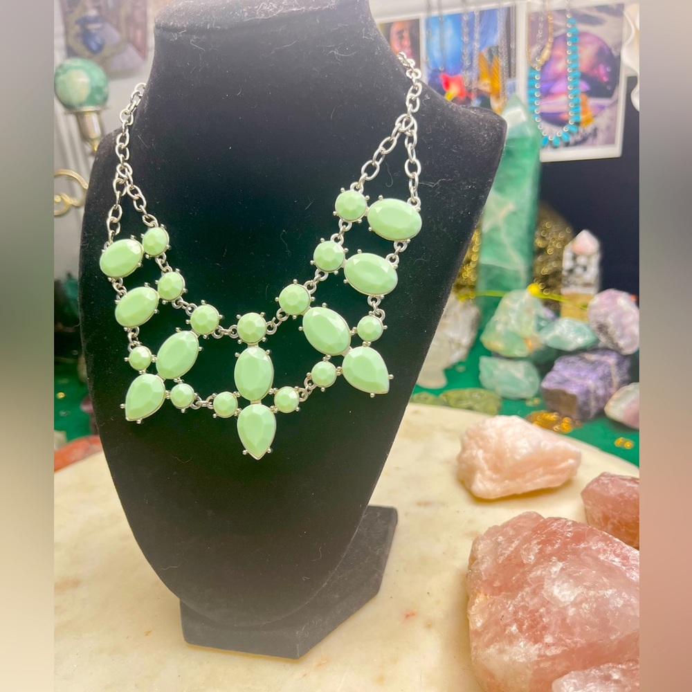 Mint Green Statement Necklace